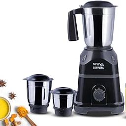 Steva Kitchen Mixer Grinder, 550W, 3 Stainless Steel Jars, 18000 RPM, White LUFFERA-image-45
