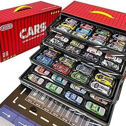 KIDMOMI 48PCS Die Cast Pull Back Cars, Metal Toy Cars, Bulk, Unisex, Non-Riding Toy Vehicle, Ideal for Boosting Vocabulary, Coordination, and Imagination, Safety Test Approved-image-24