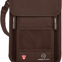 Neck Wallet, Travel Pouch For Passport Holder And Documents, Travel Neck Wallet For Traveling Women, Brown, One_Size, Classic-image-26