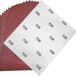 Harden 17 Sheets Abrasive Aluminium Oxide Sand Paper Wet/Dry Waterproof | 80, 120, 240, Grit for Automotive, Sanding Metal, Polishing Wood | 230mmX280mm-image-17