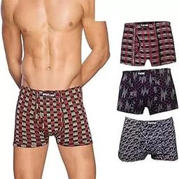 162 Pack of 3 Printed Underwear for Men Briefs-image-15
