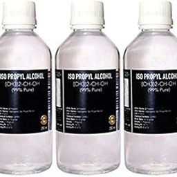 CERO ® Isopropyl Alcohol for Cleaning, All Electronics, Clean Your Makeup Tools, Clean CPU, GPU and Screen, Repair Cosmetics 99.9% Pure [(CH3)2-CH-OH] CAS: 67-63-0 (250ml) 3 Pc Combo-17