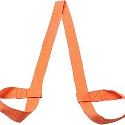 Loom Tree Cotton Yoga Mat Strap Pilates Mat Carrier Fitness Stretchy Loop Orange-image-78