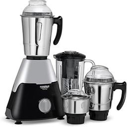 Maharaja Whiteline Infinimax Elite Mixer Grinder, Long Lasting Performance with 750 Watt Motor | Jar Flow Breakers | 5 Years Warranty on Motor (Black & Grey)-image-55
