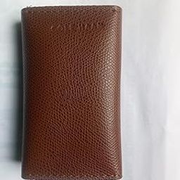 Leather Key Holder Case with 6 Hooks, Compact Key Organiser Wallet, Brown and Black-10