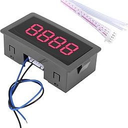 Auto Digital Counter, DC LED Digital Display 4 Digit 0-9999 Up/Down Plus/Minus Panel Counter Meter with Cable(Red)-image-84