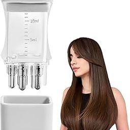 Hair Oil Applicator Comb Smooth Root Comb Applicator Bottle for Scalp Oil 10 ml | Transparent-4