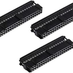 40 Pin Straight Female IDC Socket Connector - 2.54mm (FRC Connector) - Pack of 3-13