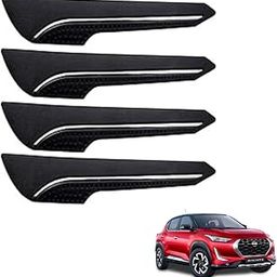 Autokaar Car Front and Rear Bumper Corner Guard Protection Chrome Line Universal for Nissan Magnite/Kicks/Terrano/Sunny/Micra - Set of 4-image-119