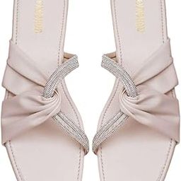Women's Beautiful Design Slip-On Syntethic Leather TPR Sole Flat Sandals/Slipper-image-23