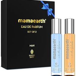 Mamaearth Perfume Gift Set for Men | Made Safe Approved | Travel-Friendly Pack | Premium & Long-Lasting Fragrances | Blend of Exotic Ingredients | Gifting For Valentine's Day, Birthday, Anniversary & Special Occasions | Premium Gift Pack | 15 ml x 2-18