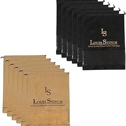 Non-Woven Shoe Bag Travel Accessories Shoes Storage Cover Waterproof String Bag's Organizer Combo for Men Women Unisex (Pack of 12) (Black & Beige See-thru)-image-35