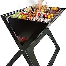 IBELL Ca-19A Foldable Briefcase Style Charcoal Barbecue And Tandoor Grill Barbeque Stand For Outdoor Picnic Camping And Traveling, Free Standing-image-91