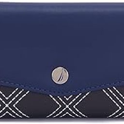 Money Manager RFID Women’s Wallet Clutch Organizer, Navy Blue-22