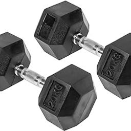 Body Maxx Hex Dumbells 20 Kg x 1 Pair-image-50