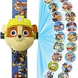 Wembley Digital Projector Watch for Kids Fun Digital Watch with Time Date Month Display Silicone Strap Unbreakable Case Kids Wristwatch Educational Activity Toy Birthday Gift for Boys Girls - Rubble-image-54