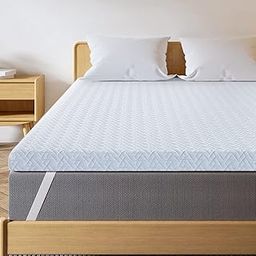 Maxzzz 3 Inch Mattress Topper King - Cool Gel Memory Foam Mattress Topper Extra Firm Bed Topper with Cover, Hard Mattress Topper for Back Relax, CertiPUR-US Certified-image-58