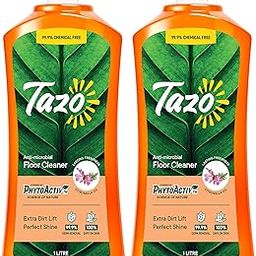 Tazo Floor Cleaner Liquid (1 Litre, Pack of 2), Antimicrobial Disinfectant Surface Cleaner, Biodegradable & Plant Powered Floor Cleaner With Extra Dirt Lift, Kills 99.99% Germs, Baby & Pet Safe-picture-16