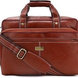 Nation Crafts Genuine Leather Laptop Bag for Men – Premium Tan Brown Office Messenger Bag with Shoulder Strap, 15.6 Inch Laptop Compatible-image-73