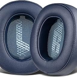 SOULWIT Professional Replacement Ear Pads for JBL Live 500BT/Live 500 BT Around-Ear Wireless Headphone, Earpads Cushions with Softer Protein Leather, Noise Isolation Foam - Navy Blue-picture-10