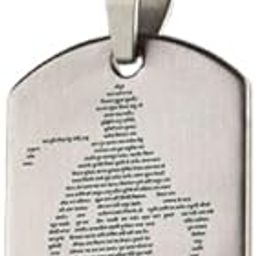Hanuman Chalisa Micro-carved Tag Stainless Steel Necklace for Men | Locket and Pendant for Men and Guys | Hanuman with Chain (Silver) | Perfect for Gifting Purpose-image-78