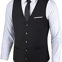 Black Waistcoat V shape Tuxedo Style-picture-32