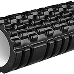 AnaMart Foam Roller for Muscle Recovery & Pain Relief – High-Density EVA, Deep Tissue Massage, Improves Flexibility – Ideal for Gym, Yoga & Physical Therapy (Black)-26