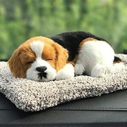Sleeping Cute Dog – Car Interior Decoration Dog Decor ABS Sleeping Toy Auto Dashboard Ornaments, Sleeping Puppy Stuffed Toy | Size - 16cm-24
