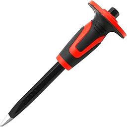WEDO Pointed Head Chisel with Hand Protection,Heavy Duty Spear End Chisel,Size 11“x16mm Masonry Chisel,Heat Treatment,Rock Concrete Mortar Stone Chisel for Demolishing Carving Breaking-image-62