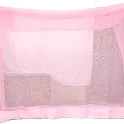Ans Mosquito Net for Double Bed King Size (6.5 x 6.5 ft) Hdpe net with Border Washable net-21