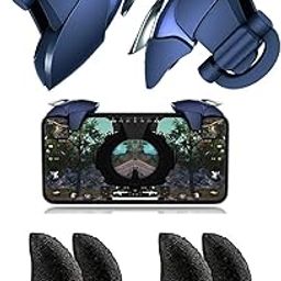 QOCXRRIN New 879 - Pubg Mobile Trigger Gaming Gamepad Sensitive Triggers L1 R1 Shooting Aim Button Joystick Gamepad Controller for All Smartphone With 2 Pair Sleeves.-20