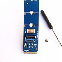 Tobo NGFF M.2 to USB 3.0 PCIE Converter Adapter PCI Express Male to Female Multiplier Riser Card Adapter NGFF M.2 to USB 3.0 for GPU - TD410HS-01-16