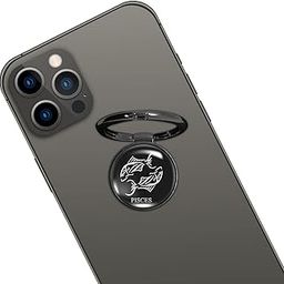 swap-n-snap Black 360 Holo-Ring Mobile Phone Grip Holder with Hologram Zodiac Logo - Pisces Design-14