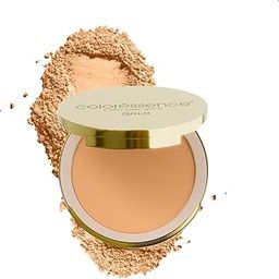 Coloressence Glitterati Compact Powder from Gold Collection| Sheer Coverage for Even Skintone | Waterproof | Premium Application Puff Inside|Natural-10gm-image-3