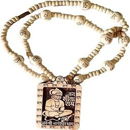 Bhagheswar Dham Hanuman Ji Pendant Mala with Shri Ram Naam Wooden Beads | Jai Siya Ram Handmade Jaap Mala for Men & Women | Spiritual Necklace for Pooja, Meditation, Bhakti & Temple Use-image-91