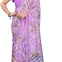 anand sarees Laheria Print Georgette Saree With Unstiched Blouse Piece-picture-27