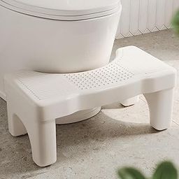 Glowick Heavy Duty Toilet Squat Stool Non-Slip Western Toilet Potty Step Stool for Adults Perfect Posture Plastic Squat Potty Stool (1Pcs)-image-14