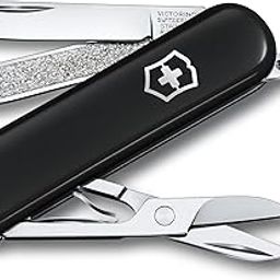 Victorinox Swiss Army Knife - FRESH. STYLISH. COLORFUL SWISS CLASSICS - 7 Function, Multitool with a Pair of Scissors - Dark Illusion, 58 mm-image-2