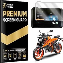 Screen Guard For 2023 KTM DUKE 390 Facelift Bike 5 Inch TFT Instrument Cluster | Scratch Resistant | Digital Meter Accessory | 9H Display Protector For Duke390 2024 [Not Tempered Glass]-12