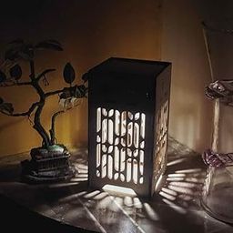 SolarBasket Solar Night Lamp with 12+ Hours Backup and USB C charging - Auto Adaptive Light Control Sensor, Ambient Light, High Brightness Indoor lamp for Bedroom, Livingroom, Home Decor (Small)-9