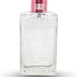 Hunky Dory 50ml Empty Refillable Glass Bottle with Spray Pump and With Double Cap for For DIY Perfume, Essential Oils, Blends, Rose Water-44