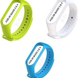 BKN® Smart Watch Band Strap Activity Tracker for Xiaomi MI Band 3 & Band 4 (Plain Color Combo 3)-image-92