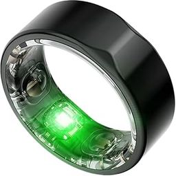 JANITRI Momi | Smart Ring Track Steps, HRV, HR, SPO2 | Stress & Anxiety Monitoring | Three Pregnancy Modes | Smart Ring for Pregnancy | Nutritiona and Yoga Led Sessions (Titanium Black, 8)-26