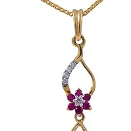 joyalukkas Pride Diamond Collection 18K Yellow Gold and Diamond Pendant-picture-48