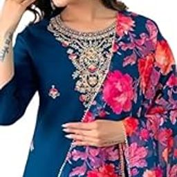 Green India Fashion Present Fancy Gown with Colorblock Design for Great Women and Beautiful Girl-AARTI6-picture-49