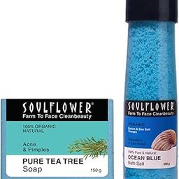 Soulflower Ocean Blue Bath Salt-Pure & Natural Sea Salt Tea Tree Soap Handmade-image-17