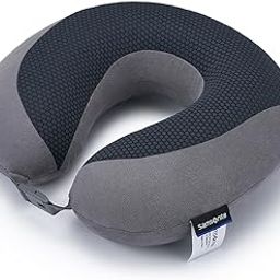Cooling Gel Memory Foam Pillow, Grey, Grey Travel Pillow, Memory Foam Travel Pillow-picture-4