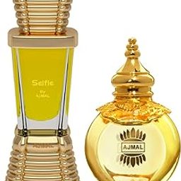 Ajmal Mukhallat Al Wafa Concentrated Perfume Oil Musky Alcohol-Free Attar 12Ml For Unisex And Selfie Concentrated Perfume Oil Woody Aromatic Alcohol-Free Attar 10Ml For Men-5