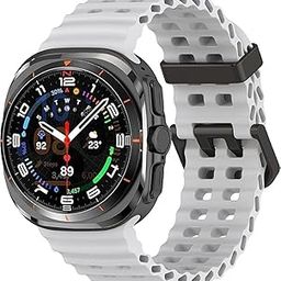 Meyaar Compatible with Samsung Galaxy Watch 7 Ultra 47mm Band, Soft Sport Silicone Breathable Strap Watch Bands Men Women for Samsung Galaxy Watch Ultra 47mm (2024)-18