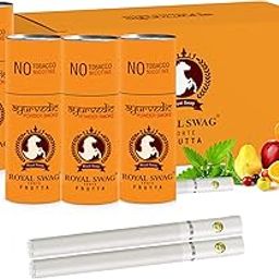 ROYAL SWAG Ayurvedic Herbal Nicotine Free Cigarettes(100% Tobacco-Free 100% Nicotine-Free) Frutta Flavoured | Smoking Cessation(Pack Of 50)-image-31